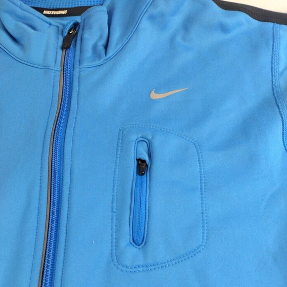 NIKE Running Womens Sz Small Blue Full Zip Jacket - Picture 4 of 9